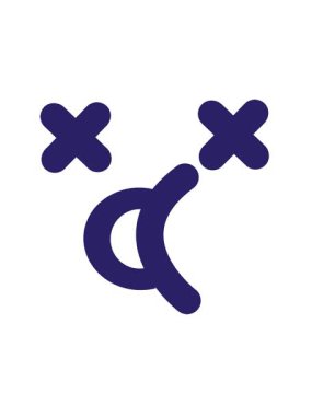 Ölü yüz simgesinin hareketli canlandırması