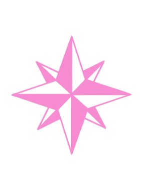 bir yıldızın siyah çizgi tarzında dövmenin canlandırma efektini piksel yap