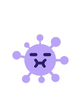 Basit virüsün yanıp sönen radyal çizgileri