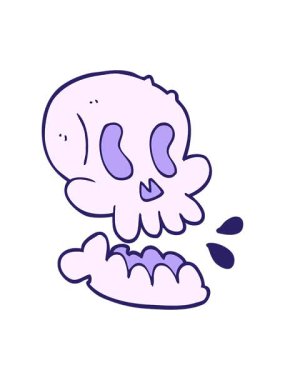 Kafatası çiziminin hareketli animasyonu