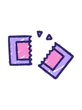 Movie Ticket Tebeşir Çiziminin hareketli animasyonu