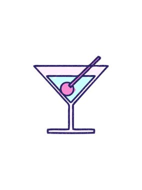 Cocktail Tebeşir Çiziminin gösterişli satış animasyonu