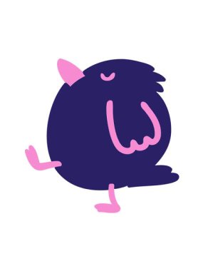 Kuş yürüyüşünün hareketli animasyonu