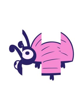 Çizgi film hatasının bölünmüş hareket animasyonu