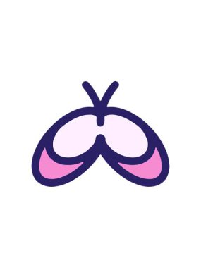 Basit parlak kelebeğin canlandırma efektini pikselleştir