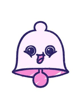 shine light effect animation of bell cartoon