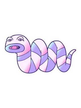 Yılan çiziminin titreyen hareketi.