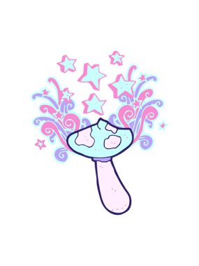 Çizgi film mantarının canlandırmasını salla ve duraklat