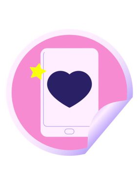 Parıldayan yıldızlar, iş performansı grafik vektör illüstrasyon dairesel etiketini gösteren elektronik tabletin animasyonunu etkiler