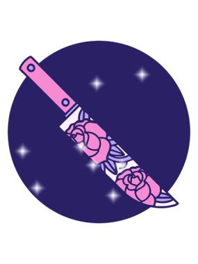 Çiçekli hançerin ışıltı etkisi