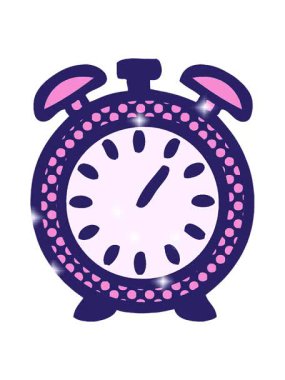 Çalar saatin çizgi roman tarzı çizgi filminin simli etkisi