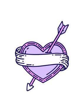 neon ışık efektinin animasyonu kalbi ve sancağı vurdu