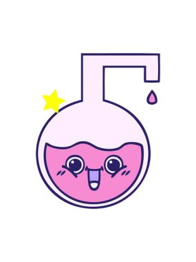 Parıldayan yıldızlar, bir bilim deneyi karikatürünün animasyonunu etkiler.