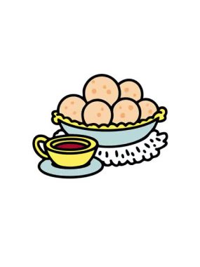 Pao de queijo geleneksel Brezilya peynirli ve kahveli ekmeğin canlanması ve yüzdürülmesi