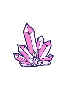 Çizgi film kristallerinin hareketli animasyonu