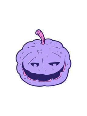 Bir cadılar bayramı çizgi filminin hareketli animasyonu