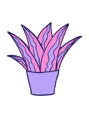 pixelize efekt animasyonu ev bitkisi karalama