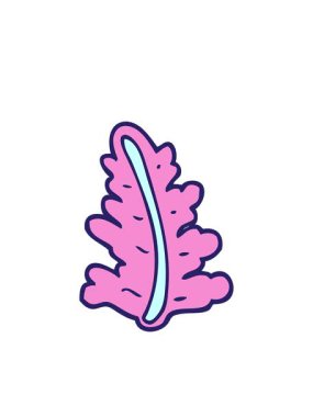 Çizgi film yaprağının yanıp sönen radyal çizgileri