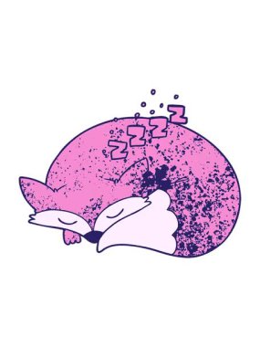 Uyuyan tilki çizgi filminin animasyonunu salla ve durdur