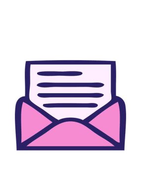 harf ve zarfın eski grunge desenli çizgi filminin hareketli animasyonu