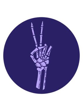 İskeletin canlandırma efektini piksel hale getir barış işareti ver