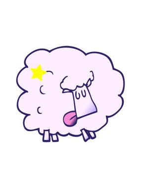 Parıldayan yıldızlar çizgi film animasyonunu etkiler komik koyunlar