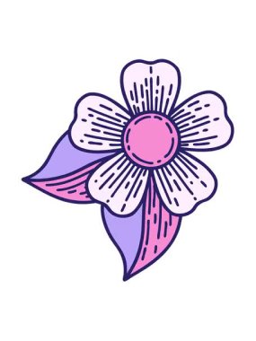 Çiçek tasarımının hareketli animasyonu