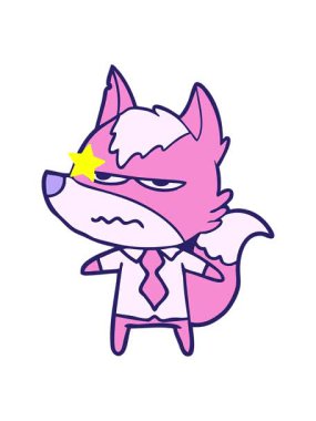 Kıvılcım saçan yıldızlar çizgi filmdeki rahatsız kurt hareketini etkiler.