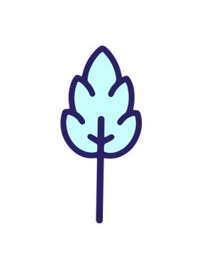 Renkli yaprak illüstrasyonunun titreşimli hareketi