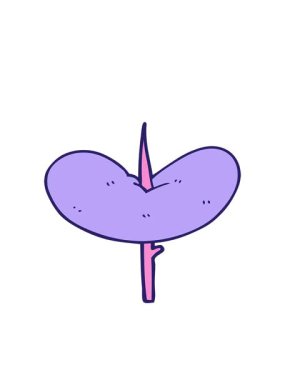 Bir sosisin karikatür karalamalarının hareketli animasyonları