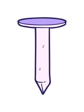 Çizgi film çivisinin ışık efekti