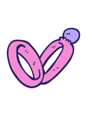 Parlak ışık efekti, el çizimi karikatür tarzı evlilik yüzüklerinin animasyonu.