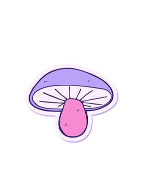 Yanıp sönen radyal çizgiler bir mantar çıkartmasının canlandırması