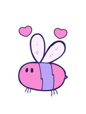 dönen kalpler mutlu vızıldayan arıların animasyonu