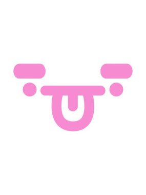 Basit komik yüz simgesinin hareketli animasyonu