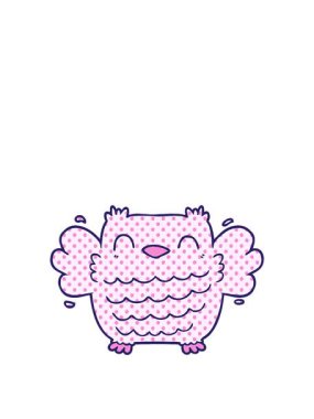 Çizgi film baykuş çiziminin animasyonunu genişletiyorum