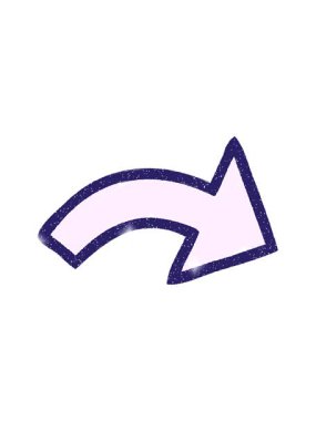 Gösterilen Ok Tebeşiri Çiziminin simli etkisi