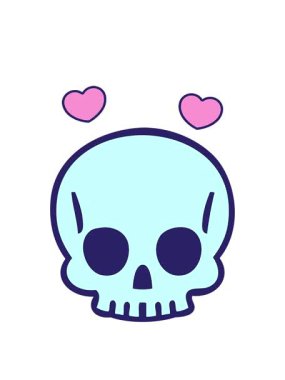 dönen kalpler kafatası çizgi filminin animasyonu