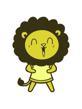 Gülen aslan çizgi filminin renk animasyonu değişiyor