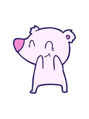 Bir kutup ayısı çizgi filminin animasyonunu durdurup duraklat