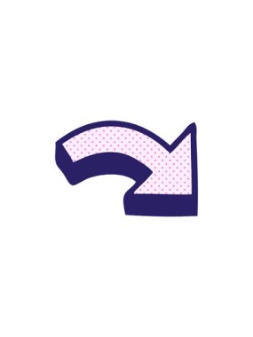 Çizgi roman stili bir okun satış flaş animasyonu