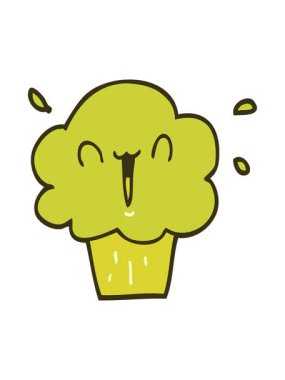 cupcake illüstrasyonunun renk canlandırması değişiyor