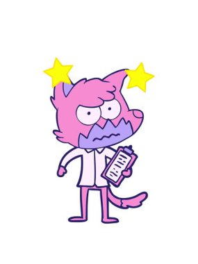 dönen yıldızların çizgi film animasyonları rahatsız edici tilki