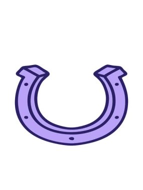 At nalı çizgi filminin hareketli animasyonu