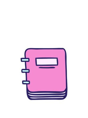 Sevimli bir not defterinin animasyonunu genişletiyorum.