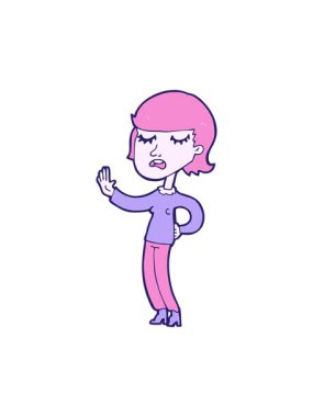 Bob ve çizgi film kadını görmezden gelerek animasyonu durdur