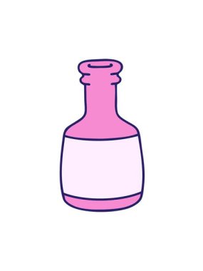 jiggle motion animation of cartoon of an old beer bottle