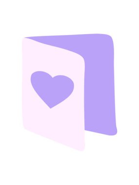 Sevgililer günü kartının titreyen hareketli animasyonu