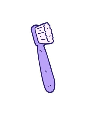 El çizimi karalama stili diş fırçasının titreşimli hareketi