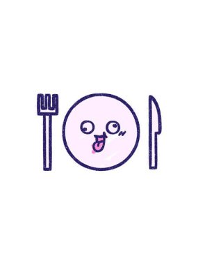 Yemek Tabağı Tebeşir Çiziminin Satış Animasyonu